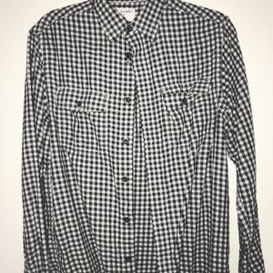 black and white flannel